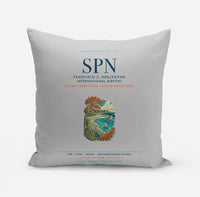 Thumbnail for Francisco C. Ada Saipan International Airport (SPN) design on light gray pillow