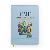 Thumbnail for Chambéry-Savoie Airport (CMF) design on light blue notebook