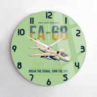 Thumbnail for EA-6B Prowler design on light green no frame wall clock