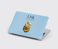 Thumbnail for Lincoln Airport (LNK) design on light blue MacBook case