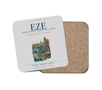 Thumbnail for Buenos Aires Ministro Pistarini International Airport (EZE) design on light gray 1 piece coaster