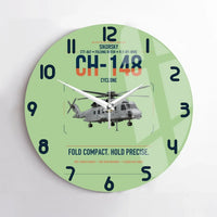 Thumbnail for Sikorsky CH-148 Cyclone design on light green no frame wall clock