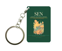 Thumbnail for London Southend Airport (SEN) design on dark green key chain