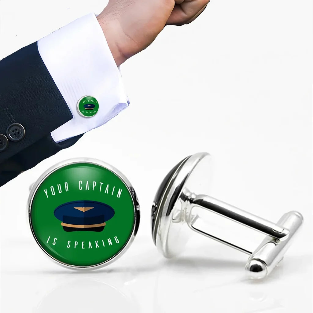 Your Captain Is Speaking Cuff Links - view 5
