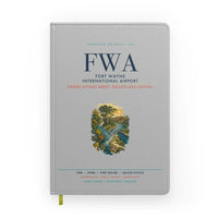 Thumbnail for Fort Wayne International Airport (FWA) design on light gray notebook