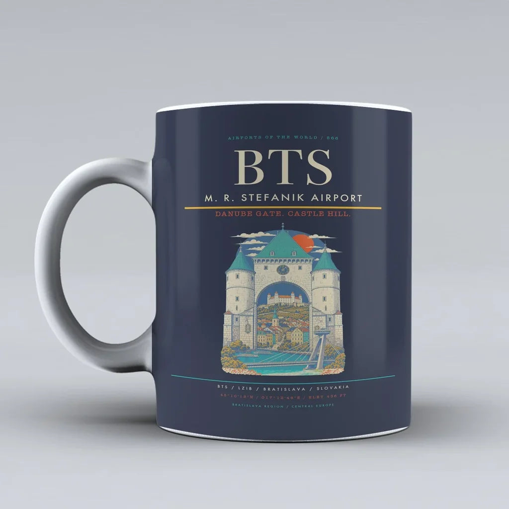M. R. Stefanik Airport BTS Mug - Dark Blue