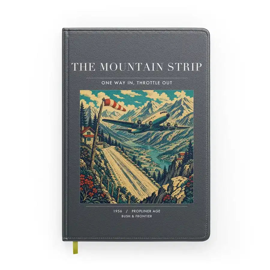 VINTAGE G4196 - The Mountain Strip - Designed Notebooks design on gray