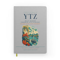 Thumbnail for Billy Bishop Toronto City Airport (YTZ) design on light gray notebook