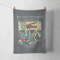 Thumbnail for VINTAGE G4042 - The Volcano Watch - Designed Towels design on gray