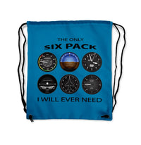 Thumbnail for Only Six Pack I Will Drawstring Bag - view 5