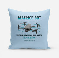 Thumbnail for DJI Matrice 30T design on light blue pillow