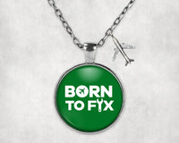 Thumbnail for Born To Fix Airplanes Necklace - view 5