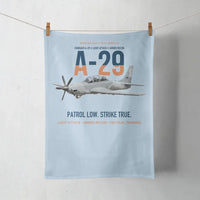Thumbnail for A-29 Super Tucano Light Attack design on light blue towel