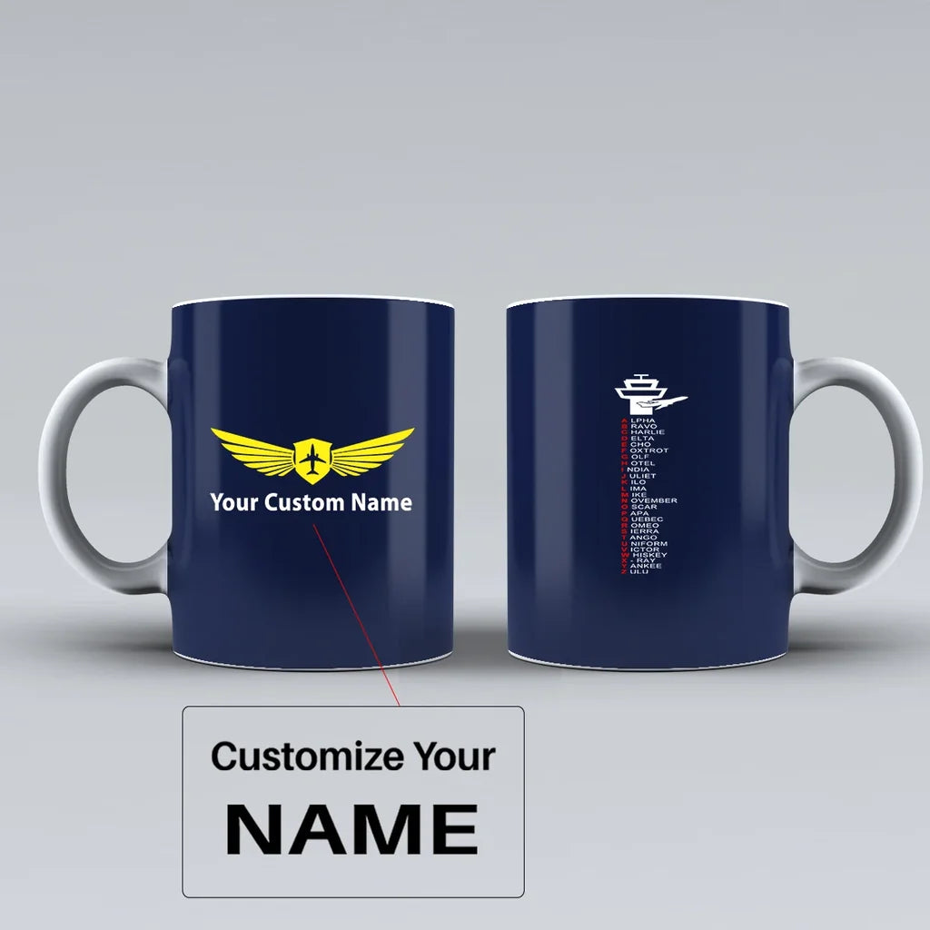 Customisable Aviation Alphabet Mug - view 5