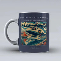 Thumbnail for VINTAGE G4280 - The Glassy Water Warning - Ceramic Mug design on darkblue