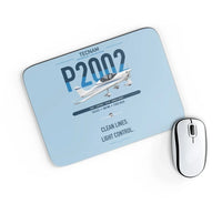 Thumbnail for Tecnam P2002 Sierra MkII design on light blue rectangle mouse pad