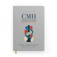 Thumbnail for John Glenn Columbus International Airport (CMH) design on light gray notebook