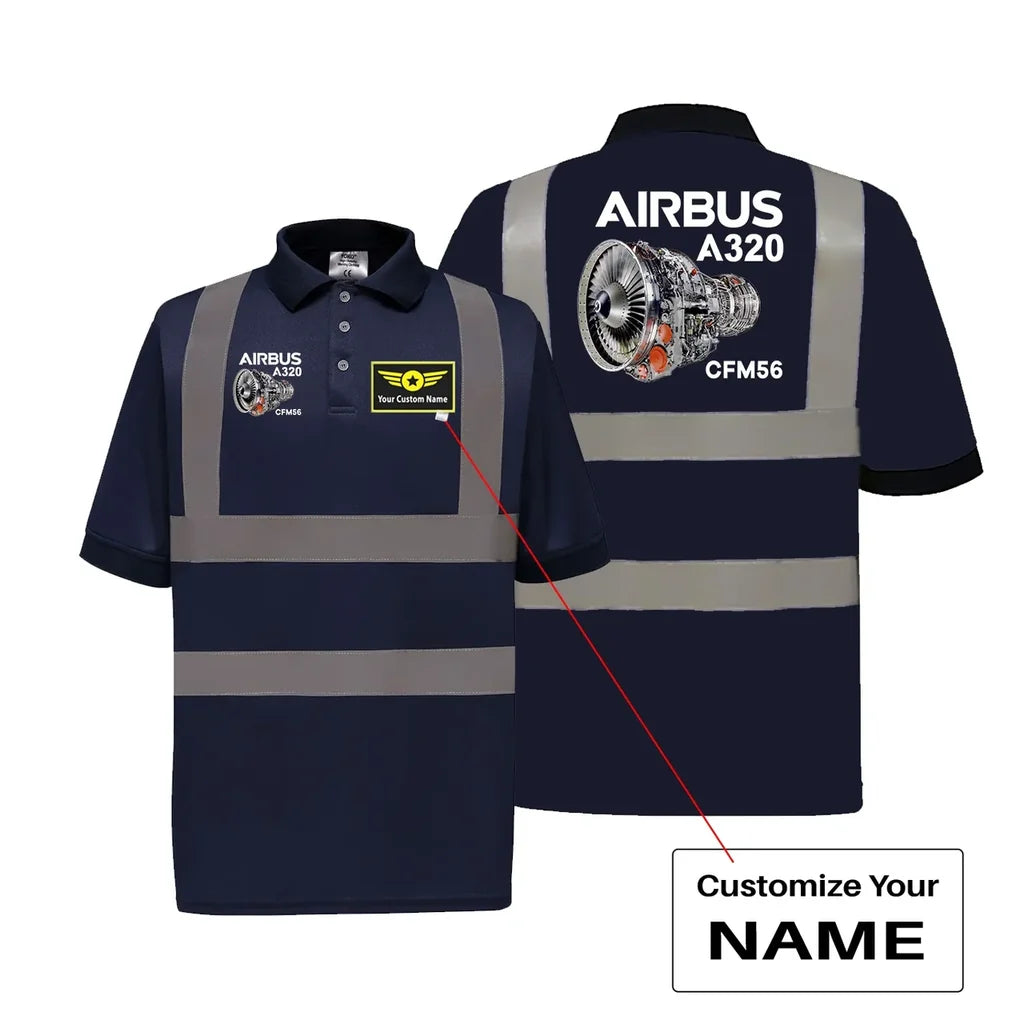 Customisable Airbus A320 Polo Shirt - view 5