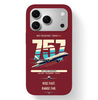 Thumbnail for Boeing 757-200 design on dark red magsafe iphone case