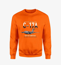Thumbnail for C-17A Globemaster III design on orange sweatshirt
