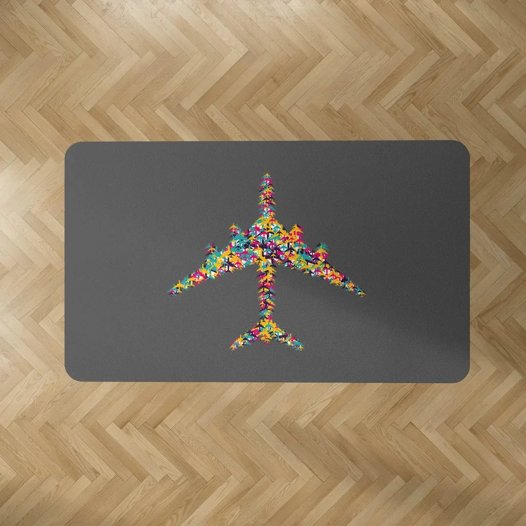 Colourful Airplane Floor Mat - view 5
