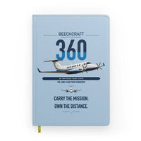 Thumbnail for Beechcraft King Air 360 design on light blue notebook