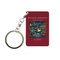 Thumbnail for VINTAGE G4063 - The Night Anchorage - Designed Key Chain design on darkred