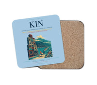 Thumbnail for Norman Manley International Airport (KIN) design on light blue 1 piece coaster