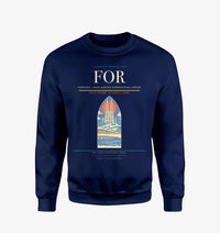 Thumbnail for Fortaleza - Pinto Martins International Airport FOR Sweatshirt - Navy Blue