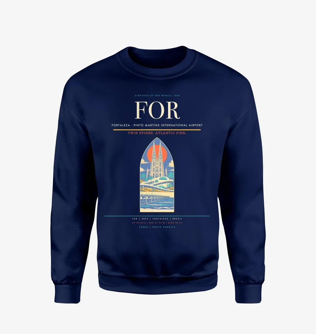 Fortaleza - Pinto Martins International Airport FOR Sweatshirt - Navy Blue