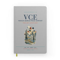 Thumbnail for Venice Marco Polo Airport (VCE) design on light gray notebook