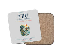 Thumbnail for Fuaʻamotu International Airport (TBU) design on light gray 1 piece coaster