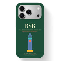 Thumbnail for Brasilia Airport (BSB) design on dark green iPhone 17 Pro MagSafe case