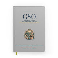 Thumbnail for Piedmont Triad International Airport (GSO) design on light gray notebook