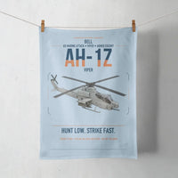 Thumbnail for Bell AH-1Z Viper design on light blue towel