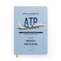 Thumbnail for British Aerospace ATP design on light blue notebook