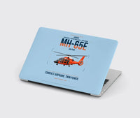 Thumbnail for Airbus MH-65E Dolphin design on light blue MacBook case