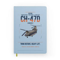 Thumbnail for Boeing CH-47D design on light blue notebook