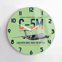 Thumbnail for C-5M Super Galaxy design on light green no frame wall clock