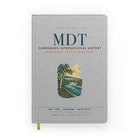 Thumbnail for Harrisburg International Airport (MDT) design on light gray notebook