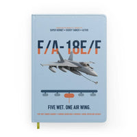 Thumbnail for F A-18E F Buddy Tanker design on light blue notebook