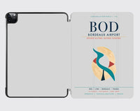 Thumbnail for Bordeaux Airport (BOD) design on light gray ipad tablet case