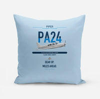 Thumbnail for Piper PA-24-250 Comanche 250 design on light blue pillow