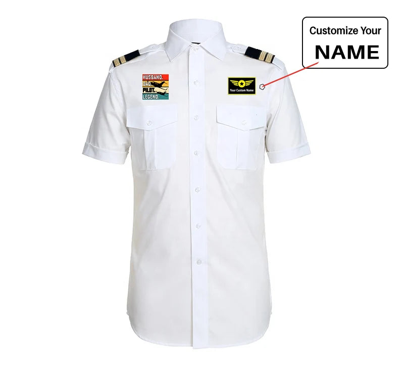 Customisable Husband & Dad & Pilot Shirt - view 5