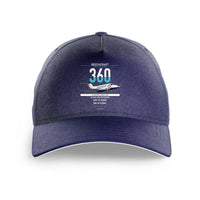 Thumbnail for Beechcraft King Air 360 design on dark blue printed hat