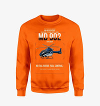 Thumbnail for MD Helicopters MD 902 Explorer design on orange sweatshirt