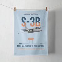 Thumbnail for S-3B Viking design on light blue towel