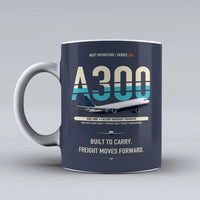 Thumbnail for A300-600F Mug design on dark blue airbus