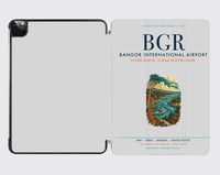 Thumbnail for Bangor International Airport (BGR) design on light gray ipad tablet case