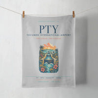 Thumbnail for Panama City Tocumen International Airport (PTY) design on light gray towel